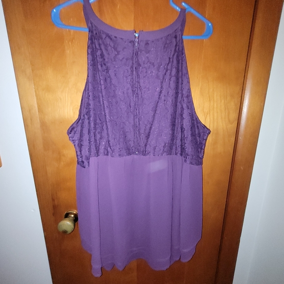Torrid Purple Babydoll Tank Top - Picture 4 of 4